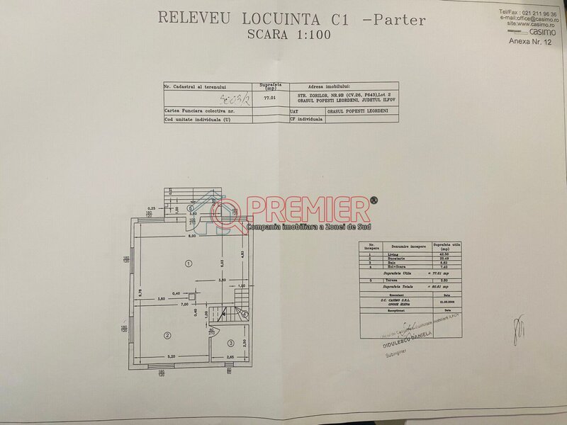 Popesti-Leordeni vila individuala P+1 curte 301mp